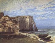 Gustave Courbet, The Cliff at Etretat after the Storm
